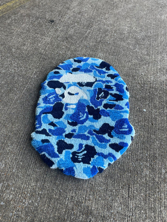 Blue Camo Bape Rug