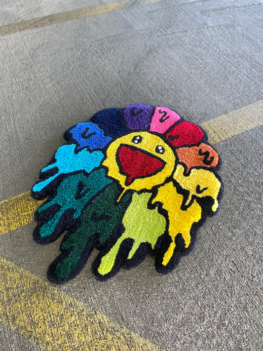 Rainbow Murakami Flower Rug