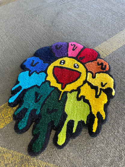 Rainbow Murakami Flower Rug