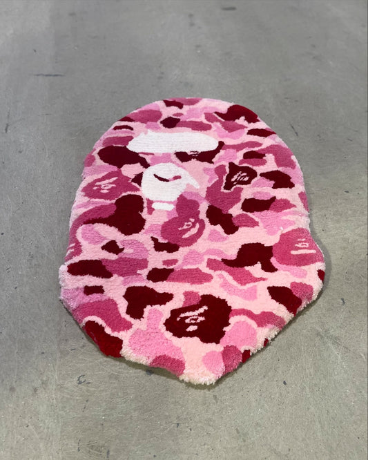 Pink Camo Bape Rug